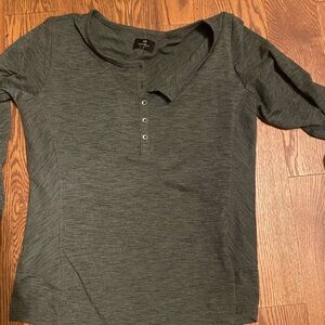 Wind River Gray Henley Shirt